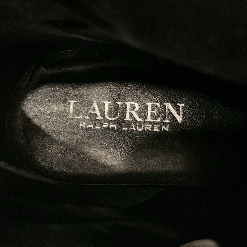 Lauren Ralph Lauren Women’s Black Laletta Leather Bootie Size 7.5B - Picture 13 of 14